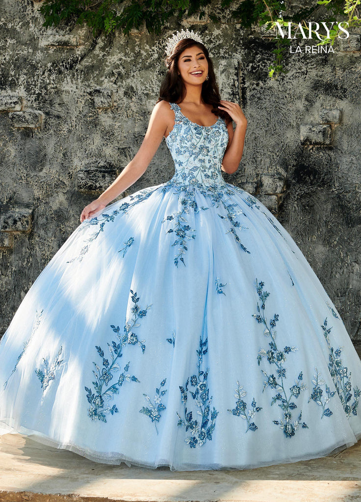 Floral Embroidered Quinceanera Dress by ...